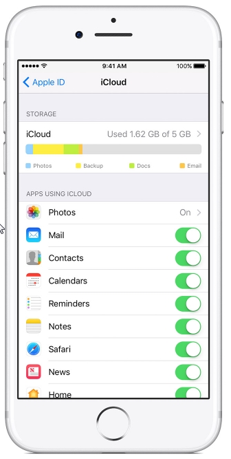 set up icloud